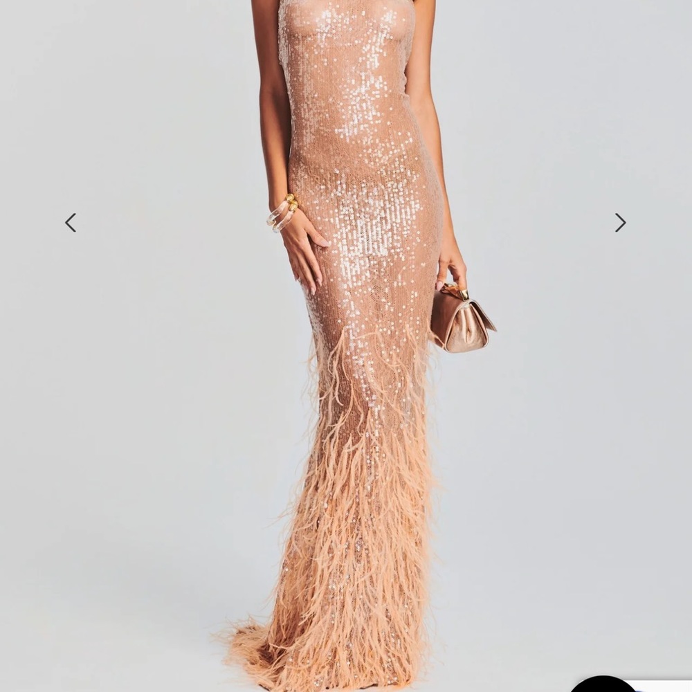 ODESSA SEQUIN FEATHER DRESS
Retrofête